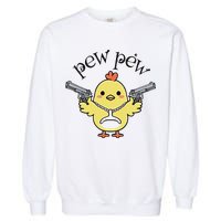 Pew Pew Chick Garment-Dyed Sweatshirt