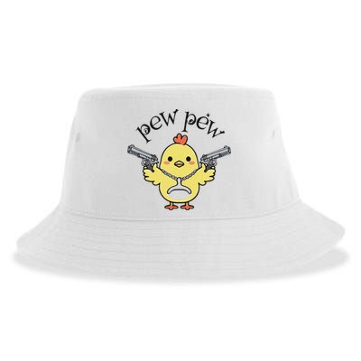 Pew Pew Chick Sustainable Bucket Hat