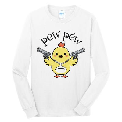 Pew Pew Chick Tall Long Sleeve T-Shirt