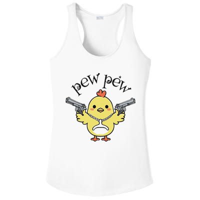 Pew Pew Chick Ladies PosiCharge Competitor Racerback Tank