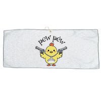 Pew Pew Chick Large Microfiber Waffle Golf Towel