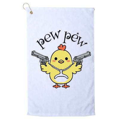 Pew Pew Chick Golf Towel