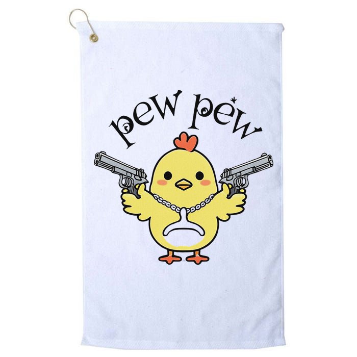 Pew Pew Chick Golf Towel