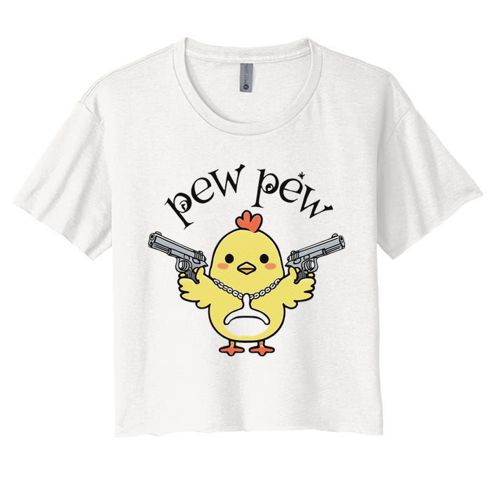 Pew Pew Chick Crop Top