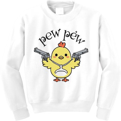 Pew Pew Chick Kids Sweatshirt