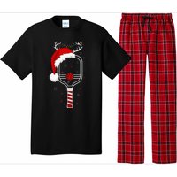 Pickleball Player Christmas Holiday Reindeer Xmas Pajama Set