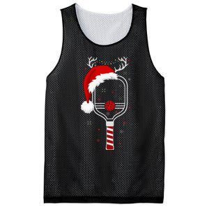 Pickleball Player Christmas Holiday Reindeer Xmas Mesh Reversible Basketball Jersey Tank