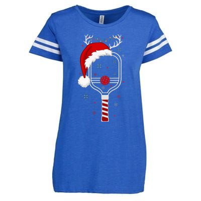 Pickleball Player Christmas Holiday Reindeer Xmas Enza Ladies Jersey Football T-Shirt