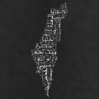 Palestine Palestinian Cities Map Gaza 25L Jumbo Tote