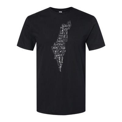 Palestine Palestinian Cities Map Gaza Softstyle CVC T-Shirt