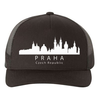 Praha Prague Czech Republic Skyline Yupoong Adult 5-Panel Trucker Hat