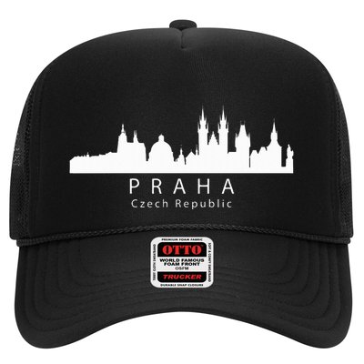 Praha Prague Czech Republic Skyline Trucker Hat