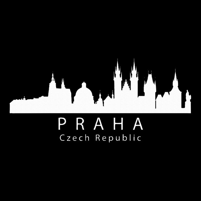 Praha Prague Czech Republic Skyline Wool Snapback Cap