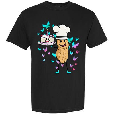 Peanut Peanuts Cream Cake Birthday Greetings Nut Garment-Dyed Heavyweight T-Shirt