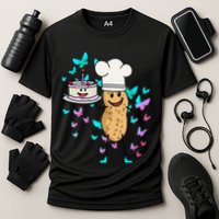 Peanut Peanuts Cream Cake Birthday Greetings Nut Cooling Performance Crew T-Shirt