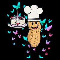 Peanut Peanuts Cream Cake Birthday Greetings Nut Cooling Performance Crew T-Shirt