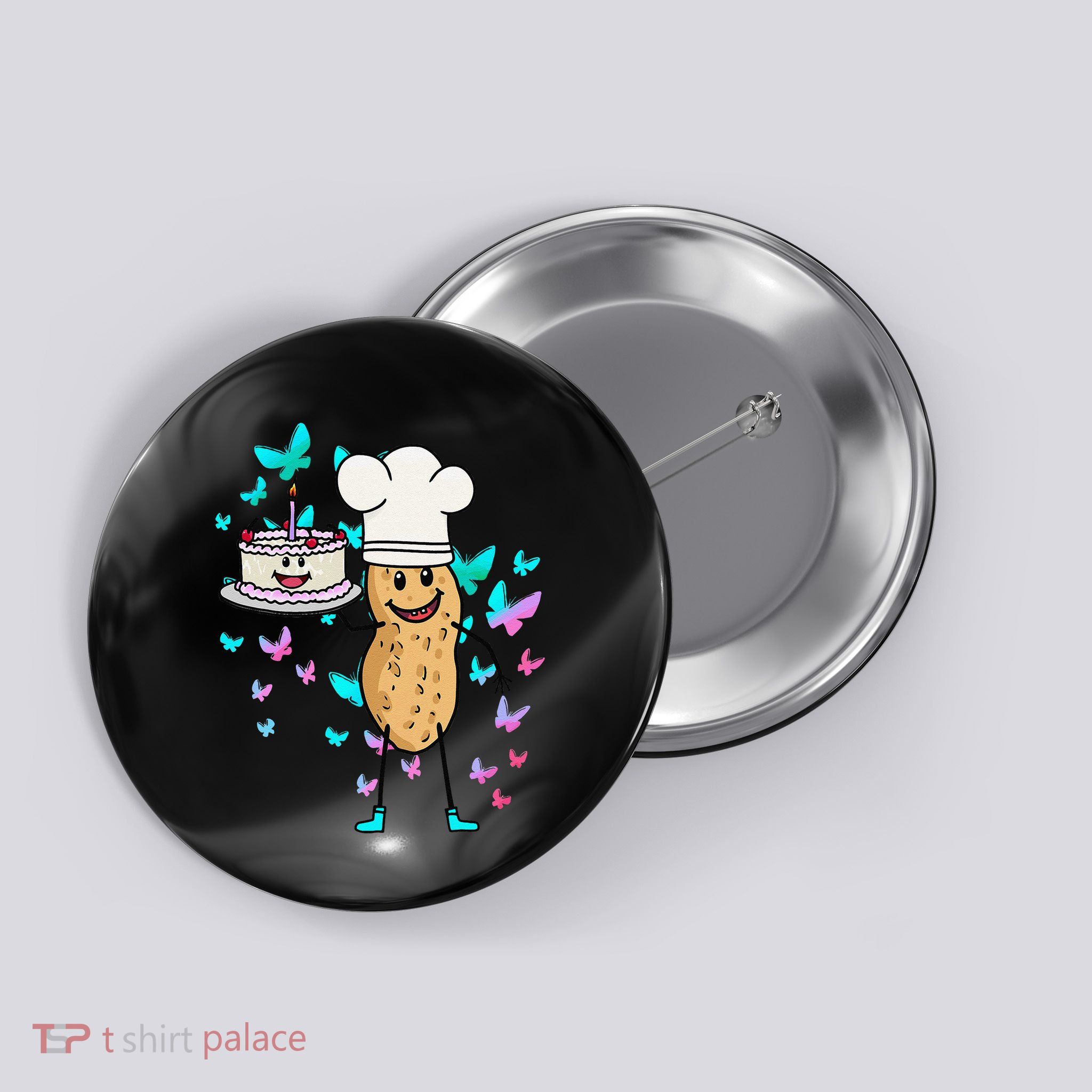Peanut Peanuts Cream Cake Birthday Greetings Nut Button