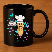 Peanut Peanuts Cream Cake Birthday Greetings Nut 11oz C Handle Ceramic Mug