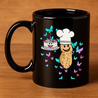 Peanut Peanuts Cream Cake Birthday Greetings Nut 11oz C Handle Ceramic Mug