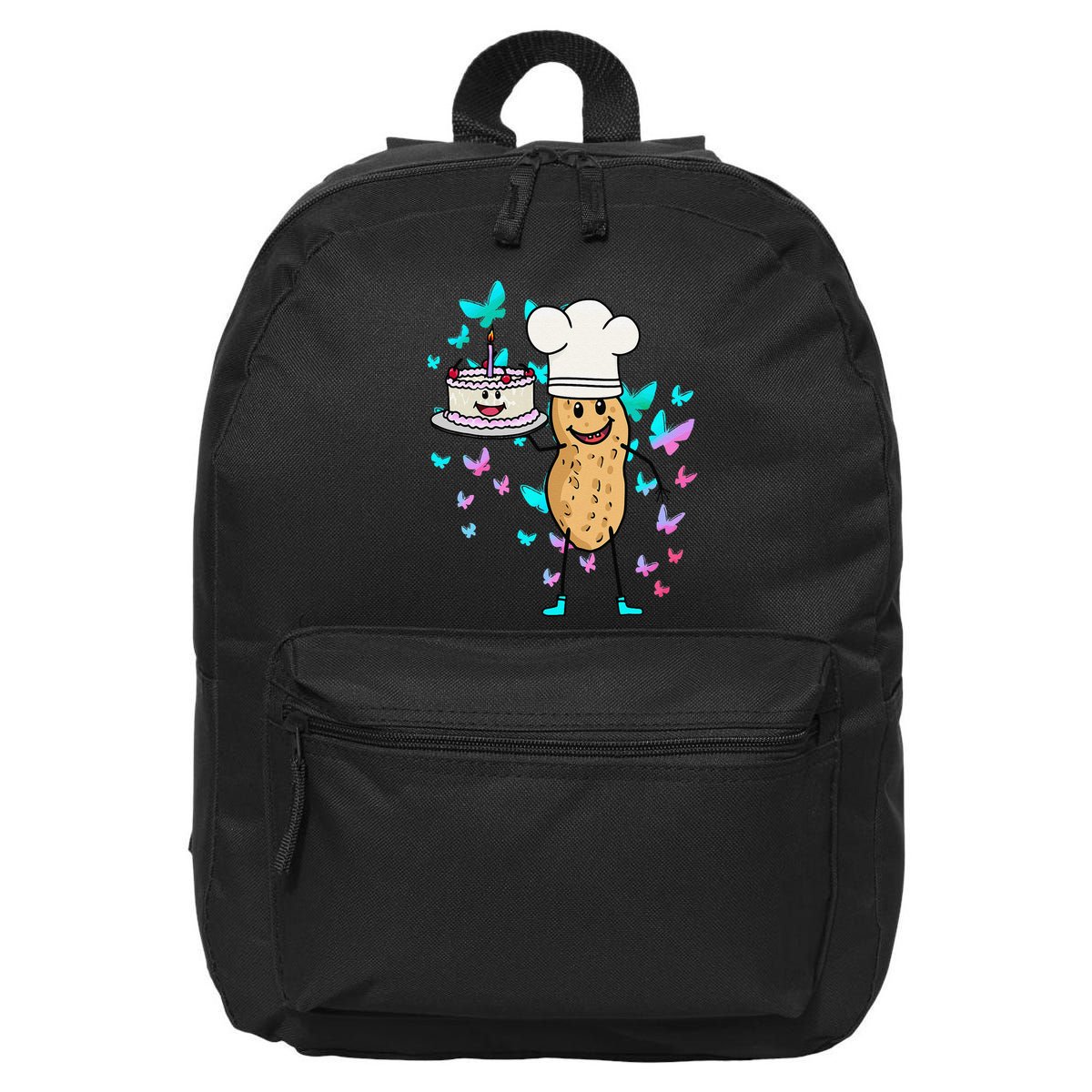 Peanut Peanuts Cream Cake Birthday Greetings Nut 16 in Basic Backpack