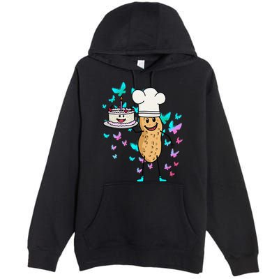 Peanut Peanuts Cream Cake Birthday Greetings Nut Premium Pullover Hoodie