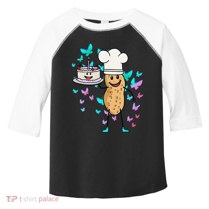 Peanut Peanuts Cream Cake Birthday Greetings Nut Toddler Fine Jersey T-Shirt
