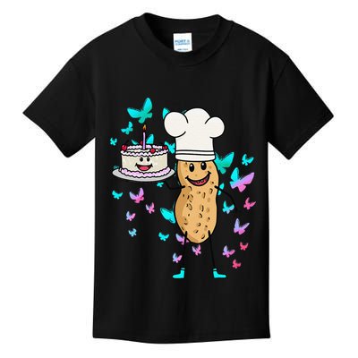 Peanut Peanuts Cream Cake Birthday Greetings Nut Kids T-Shirt