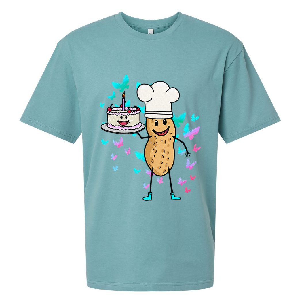 Peanut Peanuts Cream Cake Birthday Greetings Nut Sueded Cloud Jersey T-Shirt