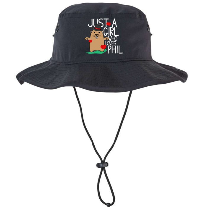 Punxsy Phil's Cute Groundhog Day Holiday Design For Girls Legacy Cool Fit Booney Bucket Hat