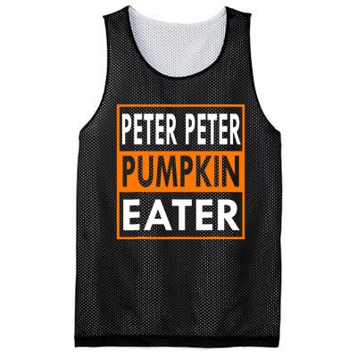 Peter Pumpkin Costume Eater For Couples Matching Halloween Mesh Reversible Basketball Jersey Tank