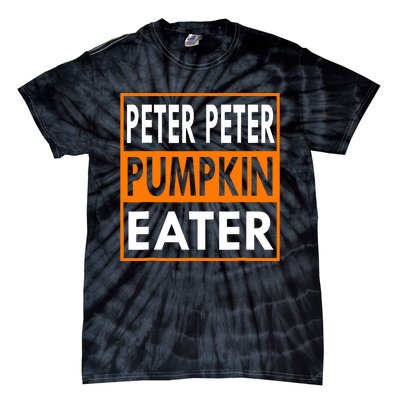 Peter Pumpkin Costume Eater For Couples Matching Halloween Tie-Dye T-Shirt