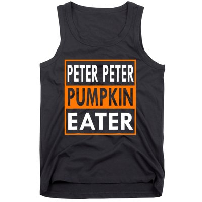 Peter Pumpkin Costume Eater For Couples Matching Halloween Tank Top