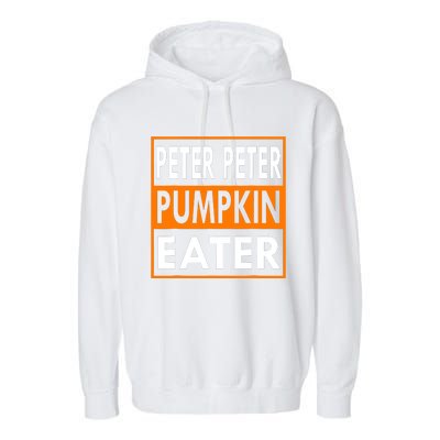 Peter Pumpkin Costume Eater For Couples Matching Halloween Garment-Dyed Fleece Hoodie