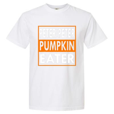 Peter Pumpkin Costume Eater For Couples Matching Halloween Garment-Dyed Heavyweight T-Shirt