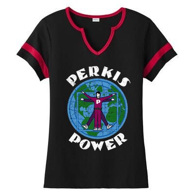 Perkis Power Camp Counselor Ladies Halftime Notch Neck Tee