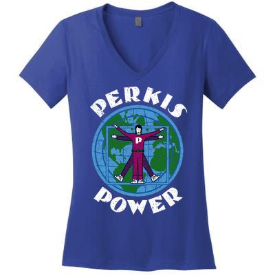 Perkis Power Camp Counselor Women's V-Neck T-Shirt