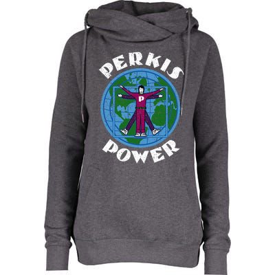 Perkis Power Camp Counselor Womens Funnel Neck Pullover Hood