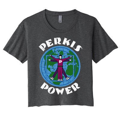 Perkis Power Camp Counselor Women's Crop Top Tee