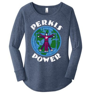 Perkis Power Camp Counselor Women's Perfect Tri Tunic Long Sleeve Shirt