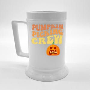 Pumpkin Picking Crew 2024 Family Matching Autumn Halloween Beer Stein