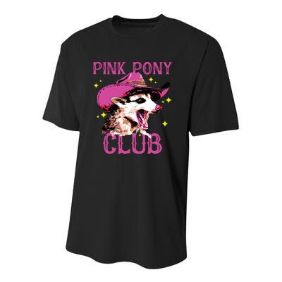 Pink Pony Club Opossum Possum Youth Performance Sprint T-Shirt