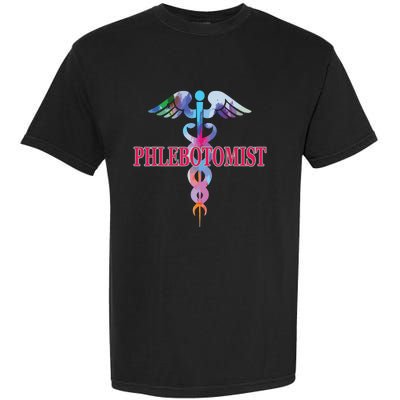 Phlebotomy Phlebotomist Caduceus Gifts Men Women Garment-Dyed Heavyweight T-Shirt