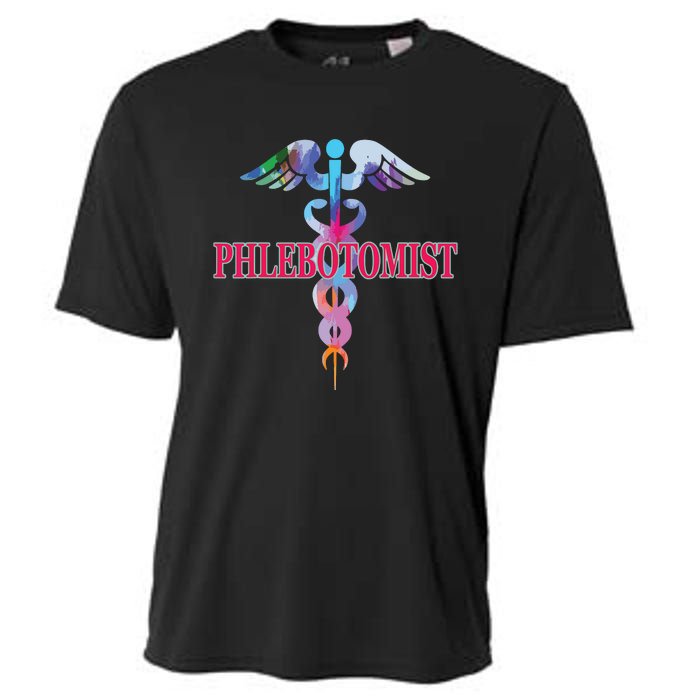 Phlebotomy Phlebotomist Caduceus Gifts Men Women Cooling Performance Crew T-Shirt