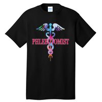 Phlebotomy Phlebotomist Caduceus Gifts Men Women Tall T-Shirt