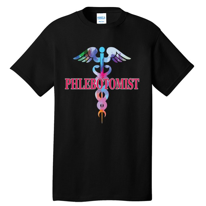 Phlebotomy Phlebotomist Caduceus Gifts Men Women Tall T-Shirt