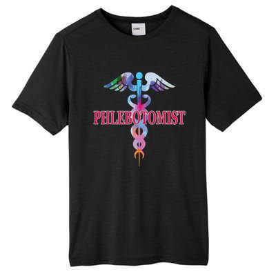 Phlebotomy Phlebotomist Caduceus Gifts Men Women Tall Fusion ChromaSoft Performance T-Shirt