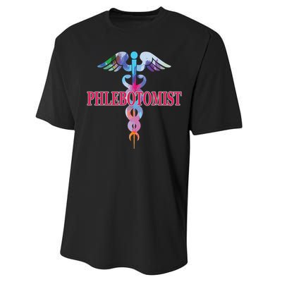 Phlebotomy Phlebotomist Caduceus Gifts Men Women Performance Sprint T-Shirt