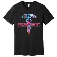 Phlebotomy Phlebotomist Caduceus Gifts Men Women Premium T-Shirt