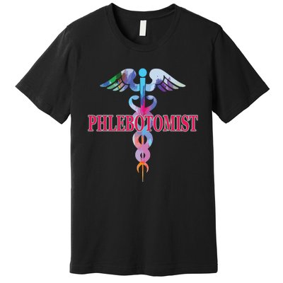 Phlebotomy Phlebotomist Caduceus Gifts Men Women Premium T-Shirt