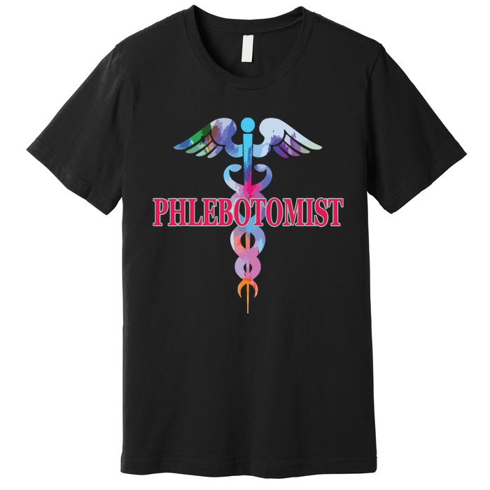 Phlebotomy Phlebotomist Caduceus Gifts Men Women Premium T-Shirt